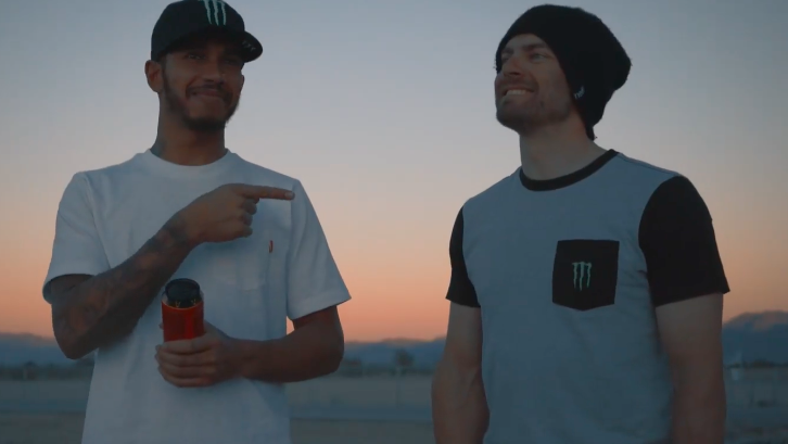 Lewis Hamilton and Cal Crutchlow